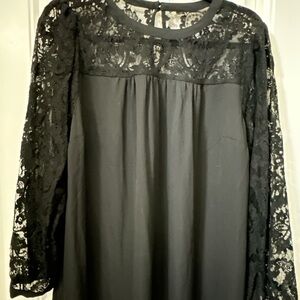 torrid Black Lace Yoke Dress